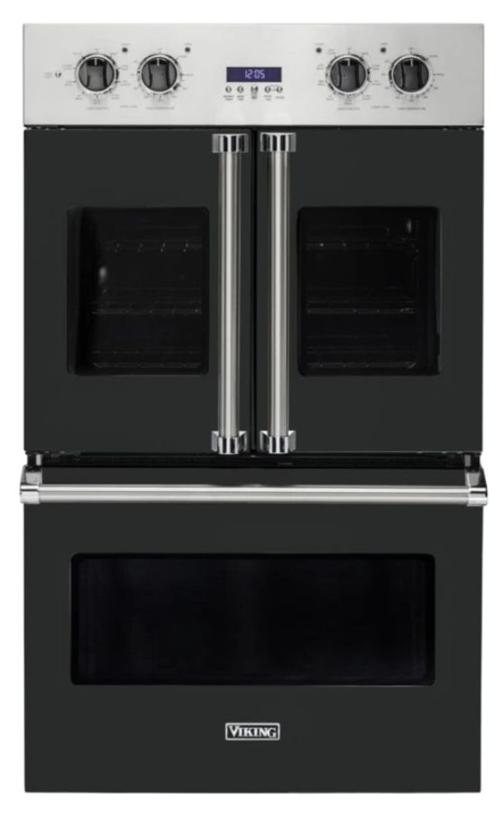 Viking® 7 Series 30" Antique Bronze Double Electric French-Door Wall Oven-0