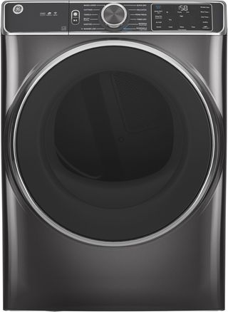 GE® 7.8 Cu. Ft. Diamond Gray Smart Front Load Gas Dryer