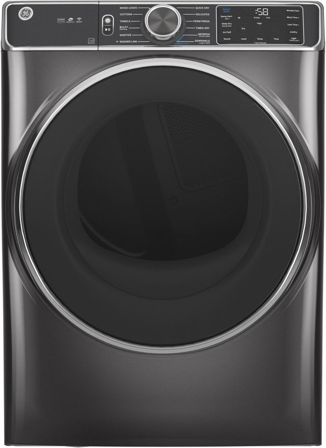 GE® 7.8 Cu. Ft. Diamond Gray Smart Front Load Gas Dryer-0