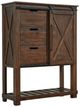 A-America® Sun Valley Rustic Timber Barn Door Accent Cabinet-0