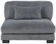 Homelegance® Traverse 4-Piece Gray One-Arm Modular Sectional with Ottoman-3