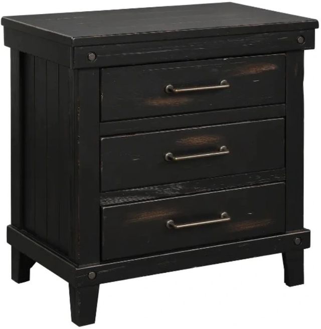 Bernards Spruce Creek Black Nightstand-0