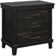 Bernards Spruce Creek Black Nightstand-0