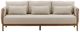 Dovetail Furniture Milburne Beige/Natural Fabric/Wooden Outdoor Sofa-1