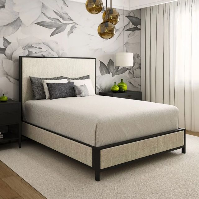 Wesley Allen Customizable Mason Twin Upholstered Panel Bed-2