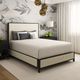 Wesley Allen Customizable Mason Twin Upholstered Panel Bed-2