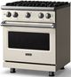 Viking® 5 Series 30" Pure White Pro Style Gas (LP) Range with Polished Chrome Trim-2