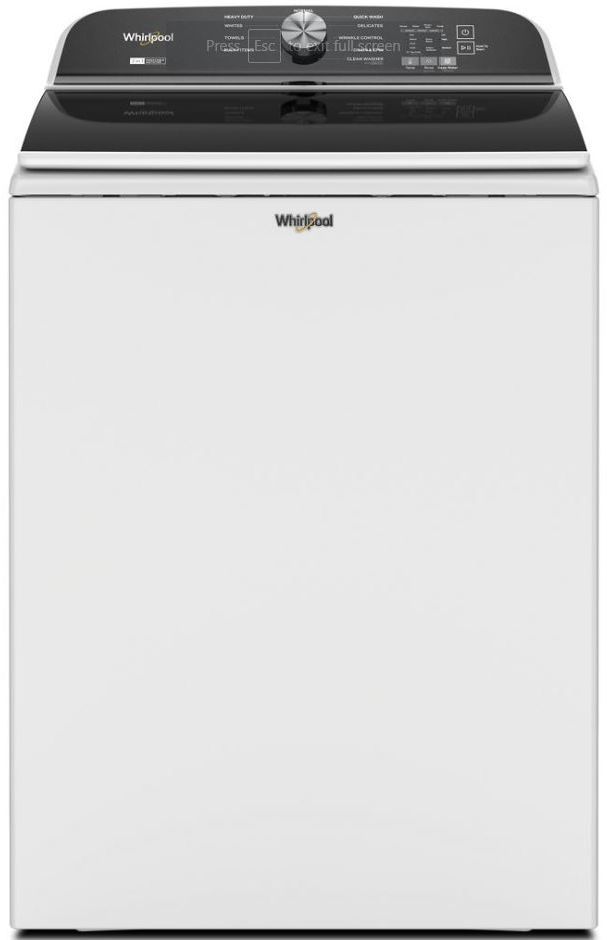Whirlpool® White Top Load Washer & Gas Dryer Laundry Pair-1