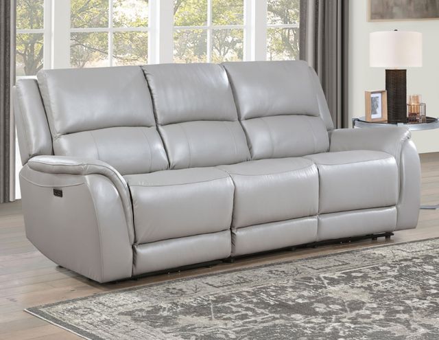 Steve Silver Co. Alexandria 3-Piece Stone Power Leather Reclining Sofa-2