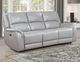 Steve Silver Co. Alexandria 3-Piece Stone Power Leather Reclining Sofa-2