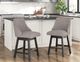 Signature Design by Ashley® Neymorton Brown/Dark Gray Swivel Bar Stool-1