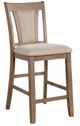 Furniture of America® Upminster 2-Piece Beige/Natural Tone Counter Height Dining Chair Set-0