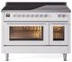 Ilve® Professional Plus II 48" White Pro Style Induction Range-0
