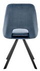 Armen Living Lexi 2-Piece Blue Dining Accent Chairs-4