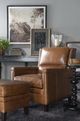 Century® Trading Company Bernard 2-Piece Brown Chair and Ottoman Set-2