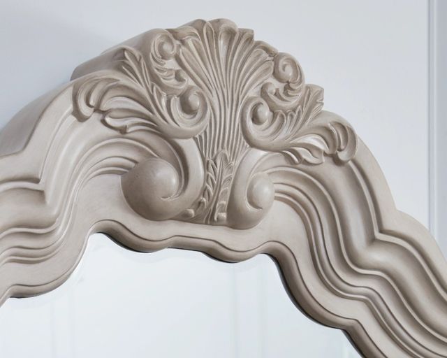 Signature Design by Ashley® Bruchandi Antique White Dresser and Mirror-2