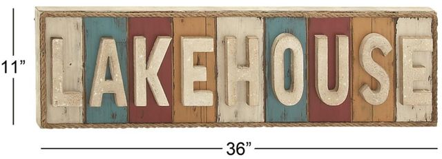 Deco Marche Sign Lake House Wall Decor-3