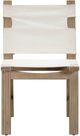TOV Furniture Cassie 2-Piece Cream/Natural Canvas/Wood Outdoor Dining Chair Set-4
