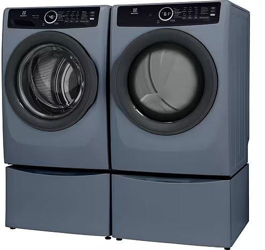Electrolux 400 Series Denim Blue Front Load Washer & Gas Dryer Laundry Pair-4