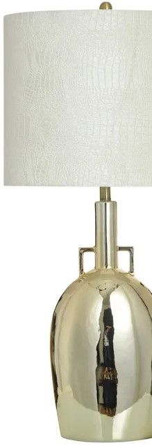 StyleCraft Norman Wyatt Home Empire Golden Metallic Champagne Table Lamp-1