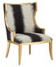 Currey & Company Garson Antique Gold Kona Chair-0