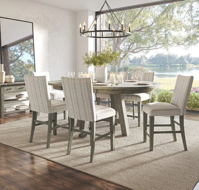 Jofran Inc. Telluride 7-Piece Brown/Driftwood Counter Dining Set-1
