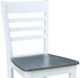 John Thomas Furniture® Cosmopolitan Roma Heather Gray/White Counter Stool-1