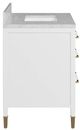 Currey & Company Verona 36" White Vanity with Rectangular Undermount Sink-2