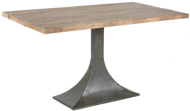 Nest Home Collections Makenzie Medium Gray Dining Table with Iron Base-0