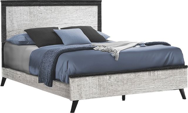 Monarch Specialties Inc. Graphite/Grey Queen Panel Bed-0