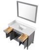 Furniture of America® Soline Cherry/White Vanity Set with Mirror-3