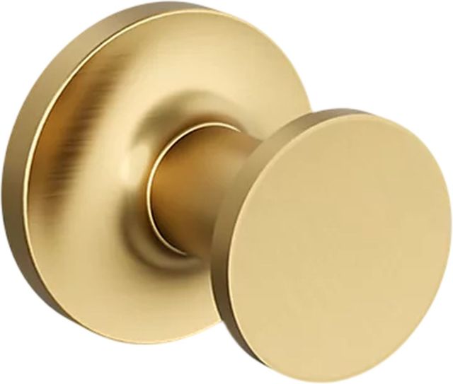 KOHLER® Purist® Vibrant Brushed Moderne Brass Robe Hook-0