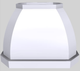 Vent-A-Hood® Designer Series 42" White Island Range Hood-0