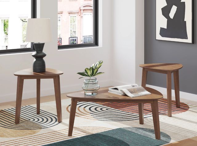 Signature Design by Ashley® Lyncott 3-Piece Brown Occasional Table Set-1