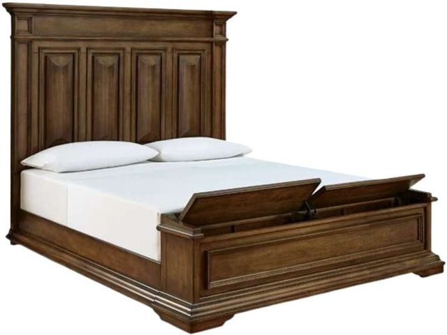Signature Design by Ashley® Frantanna Brown California King Panel Storage Bed-1
