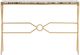 Crestview Collection Kendall Brown Console Table with Gold Base-1
