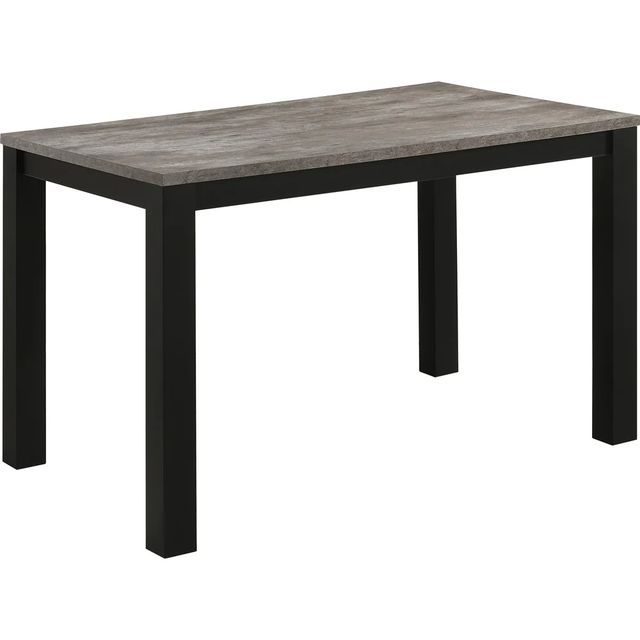 Crown Mark Resia Concrete Top Dining Table with Black Base-0