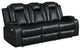 New Classic® Home Furnishings Orion Black Power Reclining Sofa with Footrest and Headrest-0