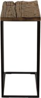 Uttermost® Union Natural Accent Table with Satin Black Base-4
