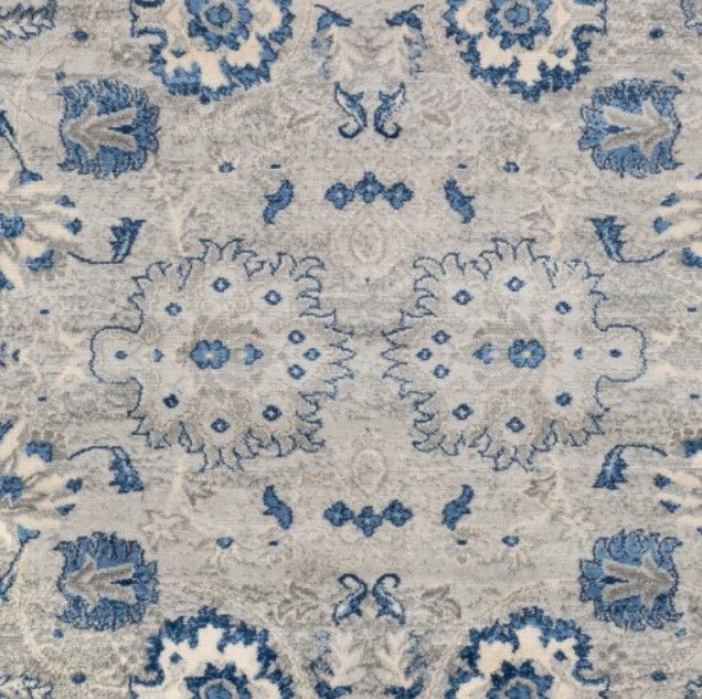 Surya Monaco Denim/Ivory 4'x6' Area Rug-3