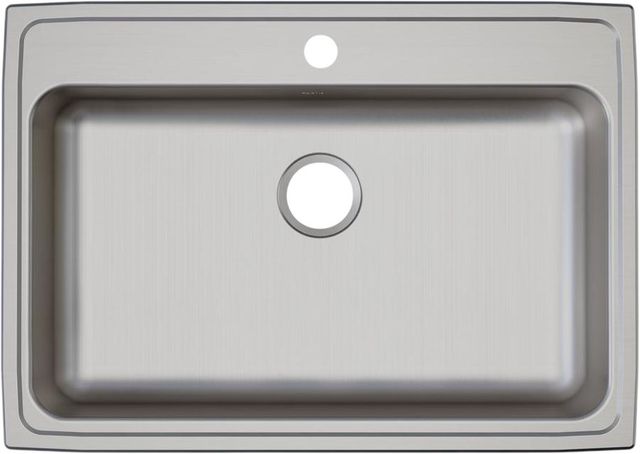 Elkay Lustertone® Classic Lustrous Satin 31" x 22" x 5-1/2" 3-Hole Single Bowl Drop-In ADA Sink-1