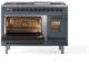 Ilve® Nostalgie II Series 48" Blue Grey Pro Style Dual Fuel Range-3