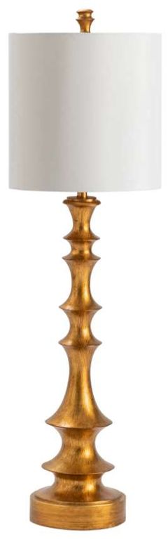 Crestview Collection Langston Gold Leaf Table Lamp