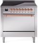 Ilve® Nostalgie II Series 36" Stainless Steel Pro Style Induction Range-0