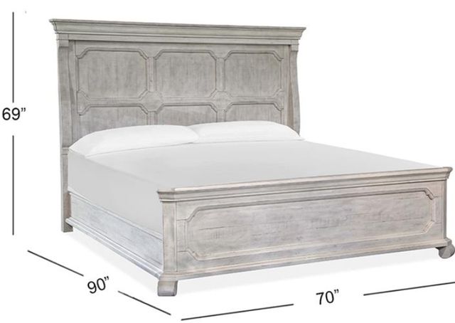 Magnussen Home® Bronwyn Alabaster/Baja Natural Queen Panel Bed-2