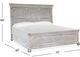 Magnussen Home® Bronwyn Alabaster/Baja Natural Queen Panel Bed-2