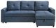 Mazin Furniture Faber 2-Piece Blue Sectional with Pull-Out Sleeper and Reversible Storage Chaise-4