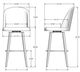 Amisco Customizable Zahra Swivel Bar Stool-1