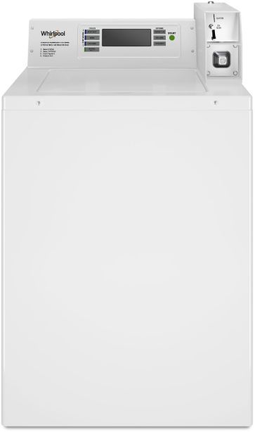 Whirlpool Commercial White Top Load Washer & Gas Dryer Laundry Pair-1