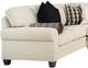 Smith Brothers 5000 3-Piece White Sectional with Pillows-1